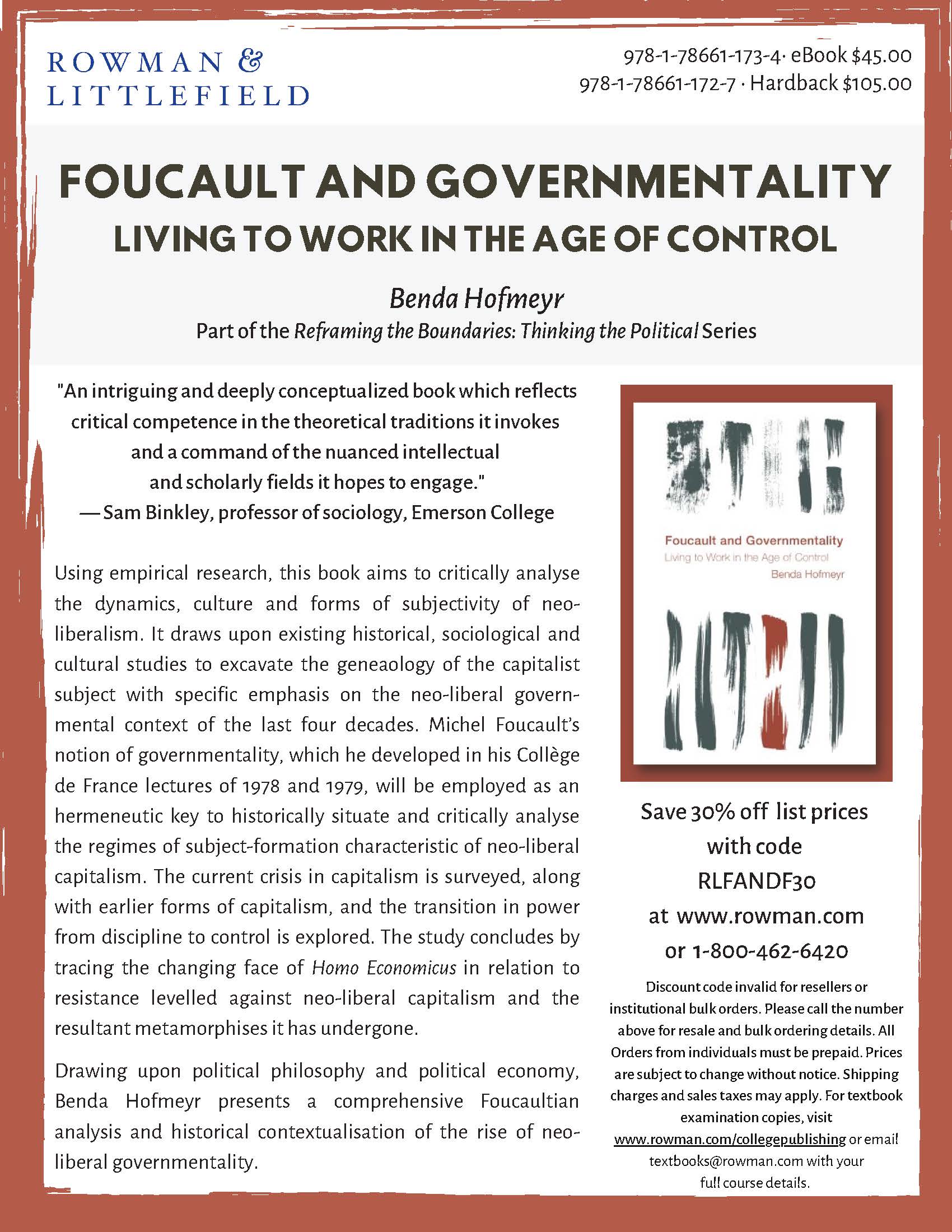 Benda Hofmeyr - News - Ethics and Aesthetics in Foucault and Levinas